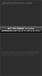 Mobile Screenshot of aestheticism.com